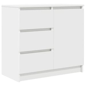 vidaXL Credenza con Cassetto Bianco 71x35x65 cm in Legno Multistrato