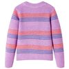Maglione per Bambini Lavorato a Maglia Lilla e Rosa 116