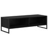 vidaXL Mobile TV 100 x 36.5 x 30.5 cm Rovere Nero Legno ingegnerizzato