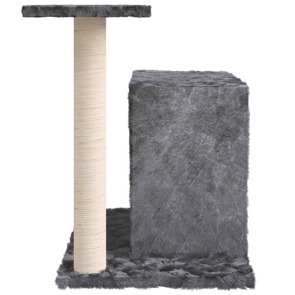 vidaXL Albero per Gatti con Tiragraffi in Sisal Grigio Scuro 51 cm