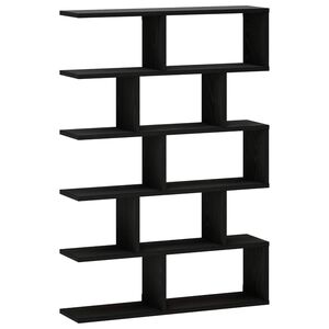 vidaXL Scaffale da parete Rovere Nero 70 x 17 x 101 cm