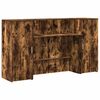 vidaXL Banco Reception Rovere Fumo 180x50x103,5cm in Legno Multistrato