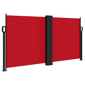 vidaXL Tenda da Sole Laterale Retrattile Rossa 120x1200 cm
