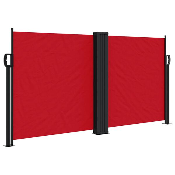 vidaXL Tenda da Sole Laterale Retrattile Rossa 120x1200 cm