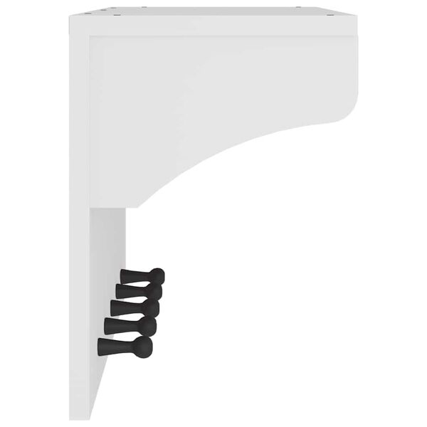 vidaXL Appendiabiti da Parete SANDNES Bianco 87x30x42 cm Legno di Pino