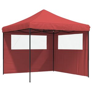 vidaXL Tenda Party Borgogna 292 x 292 x 315 cm Tessuto Oxford