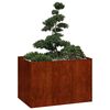 vidaXL Fioriera Arrugginita 120x80x80 cm in Acciaio Corten