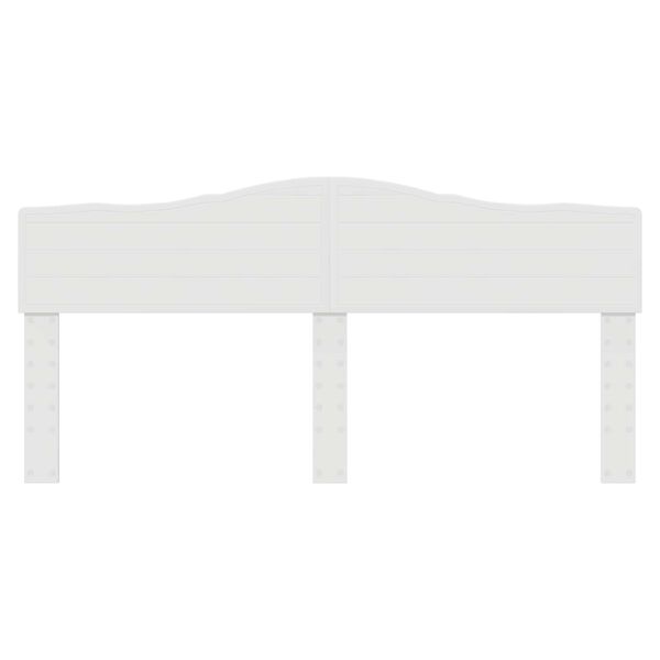 vidaXL Testiera Bianco Lucido 200 cm Legno multistrato