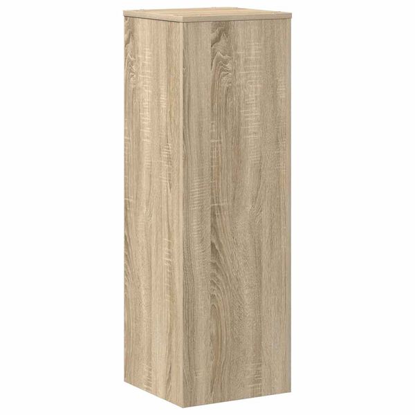 vidaXL Supporto per Piante Rovere Sonoma 33x33x100cm Legno Multistrato