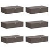 vidaXL Scatola di Stoccaggio 6 pz Tessuto non tessuto 70 x 40 x 18 cm