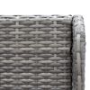 vidaXL Divani Angolari da Giardino 2 pz in Polyrattan Grigio