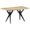 vidaXL Tavolo da Pranzo 140x70x76 cm in Legno di Mango Grezzo