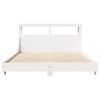 vidaXL Letto senza Materasso Bianco 160x200 cm Legno Massello di Pino