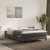 vidaXL Struttura Letto a Rete a Molle Grigio Scuro 140x190 cm Velluto
