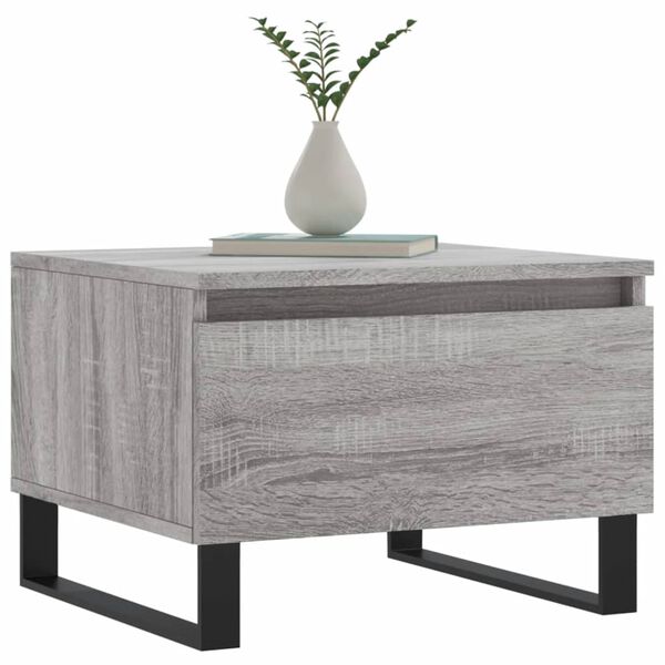 vidaXL Tavolini Salotto 2pz Grigio Sonoma 50x46x35cm Legno Multistrato