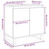 vidaXL Mobile da Bagno Legno Vecchio 58x33x60 cm in Truciolato