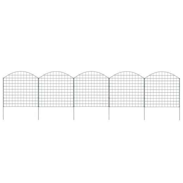 vidaXL Set Recinzione da Giardino ad Arco 77,5x78,5 cm Verde