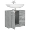 vidaXL Mobile Lavabo Grigio Sonoma 63x30x54 cm in Legno Multistrato