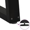 vidaXL Gambe per Tavolino da Caff&egrave; a Forma di V 2 pz Nere 38x(42-43,3) cm Acciaio