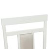 vidaXL Sedia da pranzo 2 pcs Bianco Legno Massello