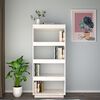 vidaXL Libreria/Divisorio Bianco 60x35x135 cm Legno Massello di Pino