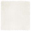 vidaXL Tappeto in finta TAFALLA Bianco 160 x 160 cm Poliestere