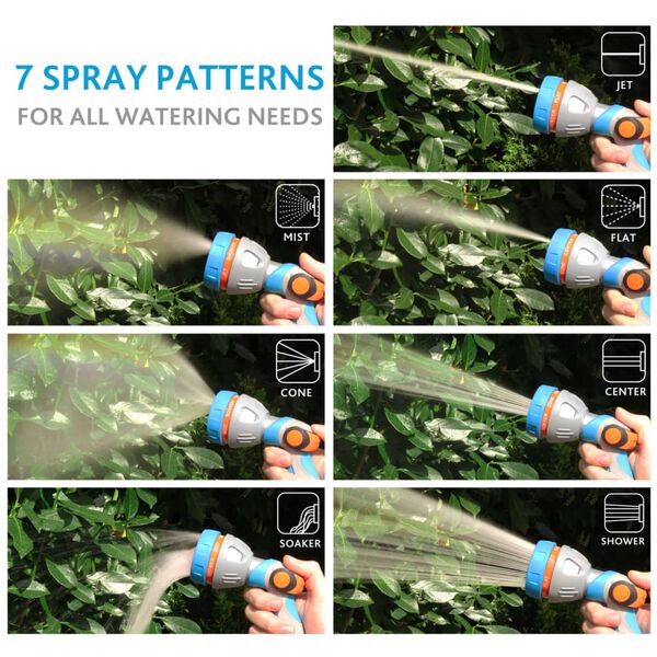 GR&Uuml;NTEK Irrigatore Manuale con 7 Getti