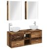 vidaXL Set di mobili per il bagno 5 pcs Legno antico