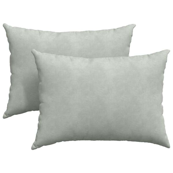 vidaXL Cuscini da Divano 2 pcs Grigio chiaro 70 x 50 cm