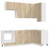 vidaXL Unit&agrave; Cucina LYON 8 pz Rovere Sonoma Legno ingegnerizzato