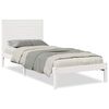 vidaXL Giroletto Extra Lungo senza Materasso Bianco 90x220 cm Massello