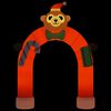 vidaXL Ingresso ad Arco Gonfiabile con LED 380 cm