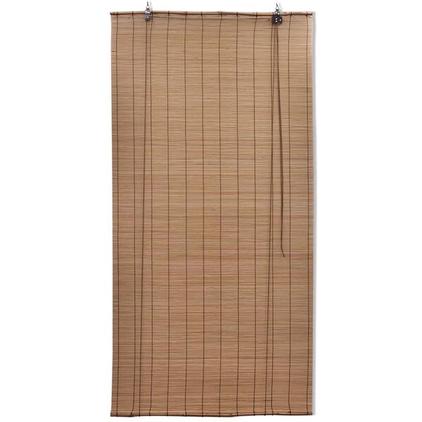 Tende a Rullo in Bamb&ugrave; Marrone 140x160 cm