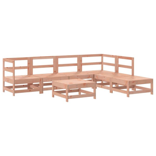 vidaXL Set Divani Giardino 7 pz con Cuscini Legno Massello di Douglas