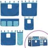 vidaXL Letto a Castello senza Materasso Blu 90x190cm Massello Pino