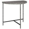 vidaXL Tavolo da Giardino Grigio 80x50x75 cm in Polyrattan