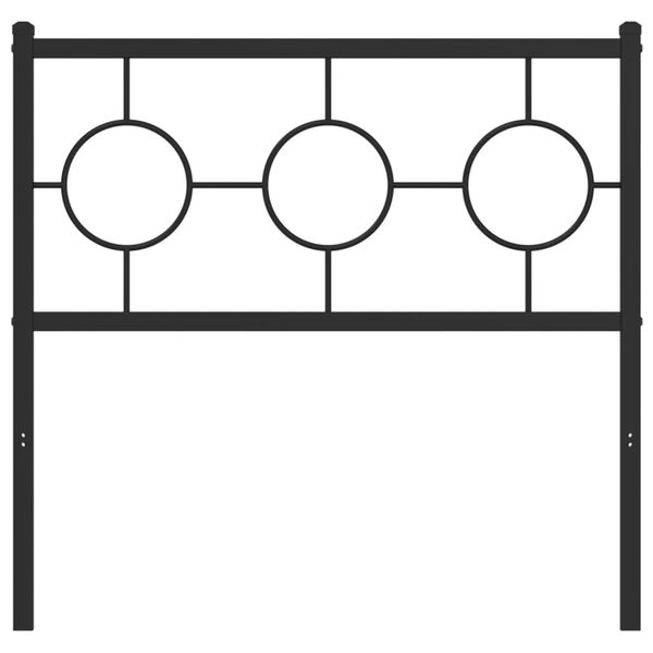 vidaXL Testiera di Ricambio in Metallo Nero 90 cm