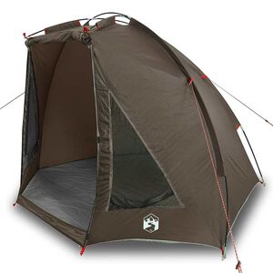 vidaXL Tenda da Pesca Marrone Impermeabile