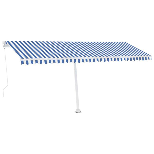 vidaXL Tenda da Sole Manuale Autoportante 500x350 cm Crema