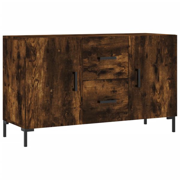 vidaXL Credenza Rovere Fumo 100x36x60 cm in Legno Multistrato