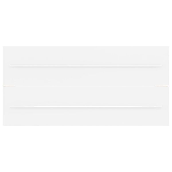 vidaXL Mobile Lavabo Bianco 100x38,5x48 cm in Legno Multistrato