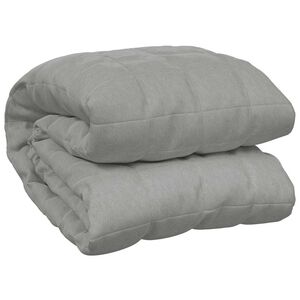 vidaXL Coperta Ponderata Grigia 138x200 cm 10 kg Tessuto