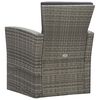 vidaXL Set Divani da Giardino 4 pz con Cuscini in Polyrattan Grigio