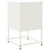 vidaXL Comodino Bianco 36x39x60,5 cm in Acciaio