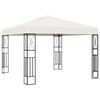 vidaXL Gazebo 3x3 m Crema in Tessuto