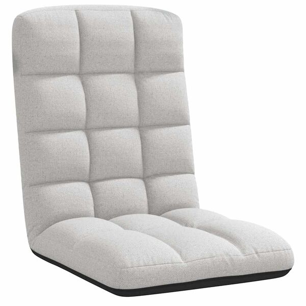 vidaXL Sedia da Terra Pieghevole Grigio Nuvola 71x51x62 cm in Tessuto