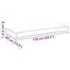 vidaXL Cuscino per panca pallet Talpa 110 x 40 x 8 cm Tessuto Oxford