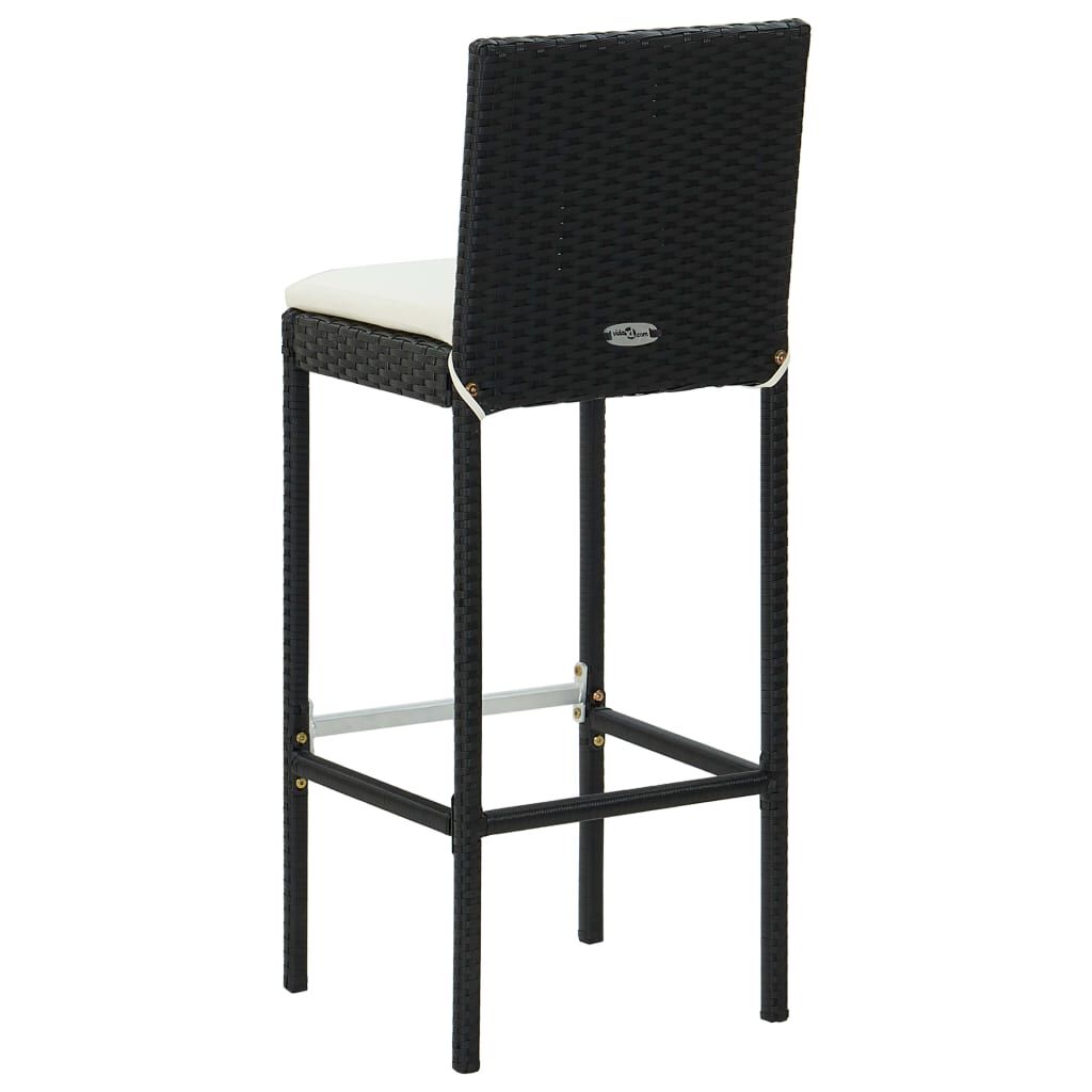 2505220 Set da Pranzo da Giardino 5 pz con Cuscini Polyrattan Vetro 872115886702