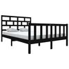 vidaXL Giroletto Nero Massello Pino 150x200cm King Size