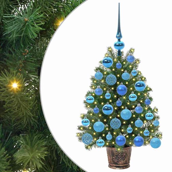 vidaXL Albero di Natale artificiale con 150 LED Verde 75 cm PE e PVC